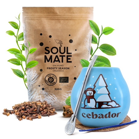 Yerba maté set d'hiver de démarrage Soul Mate Frosty 500g