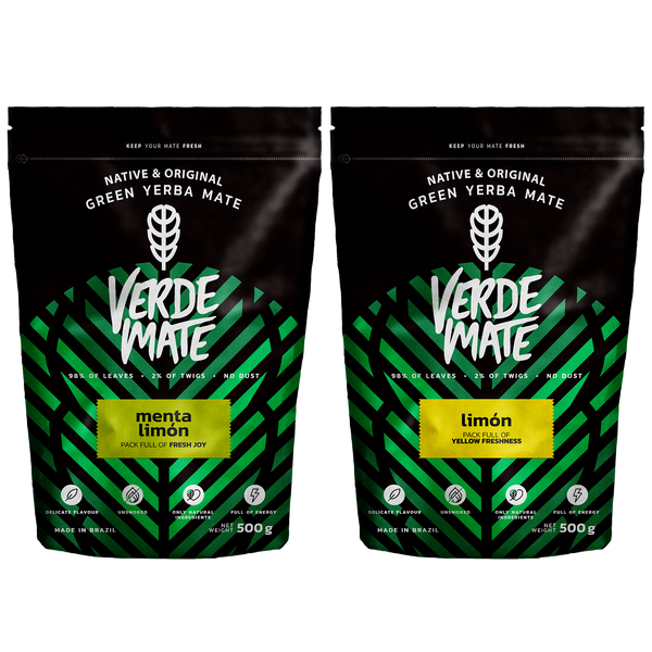 Verde Mate Green Limon 500g + Verde Mate Green Menta Limon 500g (1kg)