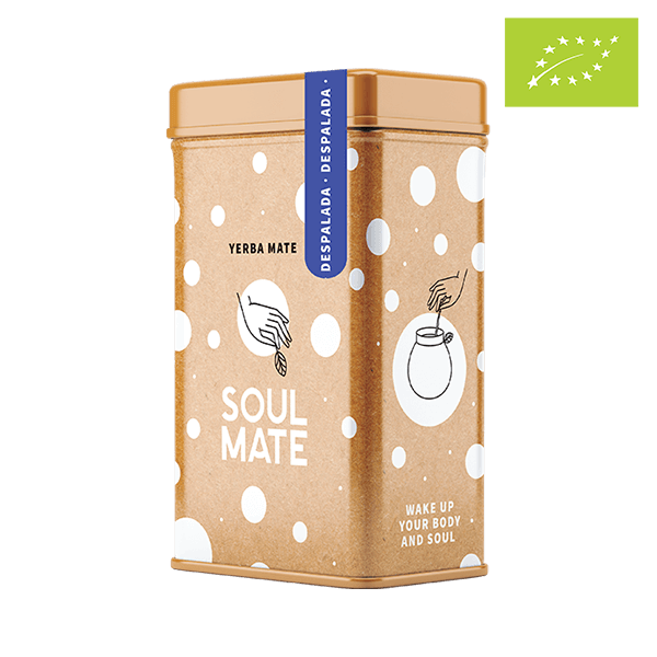 Yerbera – Boîte en métal + Soul Mate Orgánica Despalada 0,5 kg