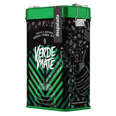 Yerbera – Boîte en métal + Verde Mate Green Despalada 0,5 kg
