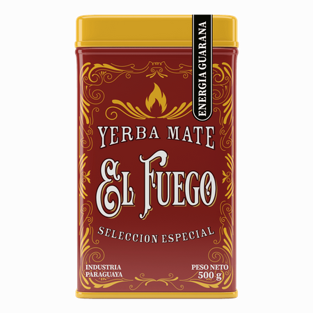 Yerbera - Boîte avec El Fuego Energia Guarana 0,5 kg 