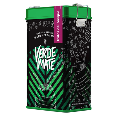 Yerbera – Boîte en métal + Verde Mate Green Frutos del Bosque 0,5 kg