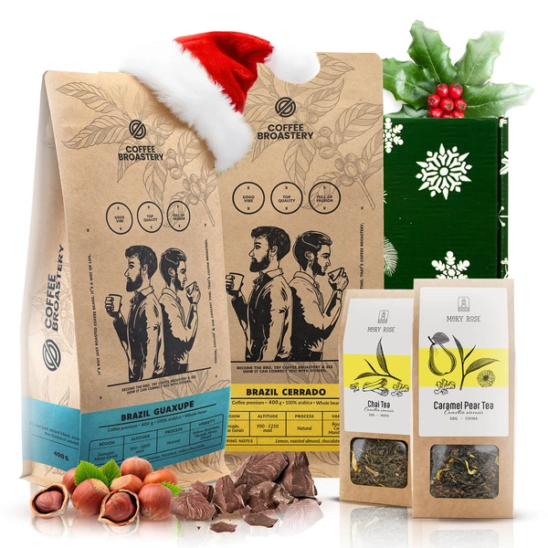 Coffret cadeau avec café Coffee Broastery et thé Mary Rose