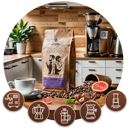 Set de Coffee Broastery Costa Rica San Rafael + Nicaragua Colibrí Azul + Brazil Mogiana 3x1kg (3kg)