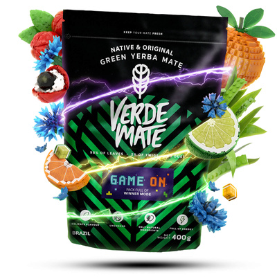 Verde Mate Green Game On 0,4 kg – yerba maté pour les gamers au goût de boisson énergisante