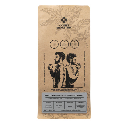 Coffee Broastery - Café en grains Amico dall'Italia Espresso Roast 400 g