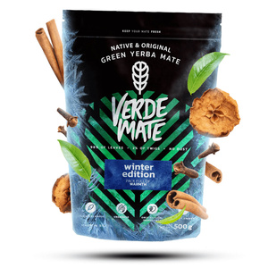 Yerba Maté Set d'hiver POUR DEUX Calebasse Bombilla 1000g